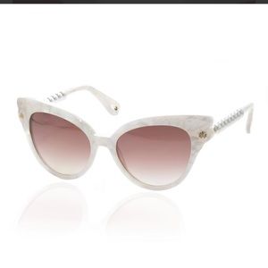 LELE SADOUGHI Mother of Pearl Chelsea Pearl Cat eye Sunglasses